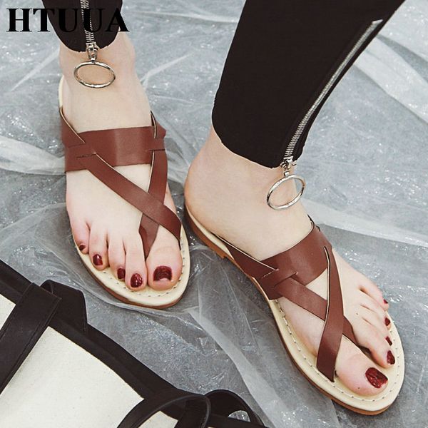 htuua 2019 fashion cross-tied flip flops women slippers outside flat slides summer beach shoes black white plus size 34-43 s2628
htuua 2019 fashion cross-tied flip flops women slippers outside flat slides summer beach shoes black white plus size 34-43 s2628