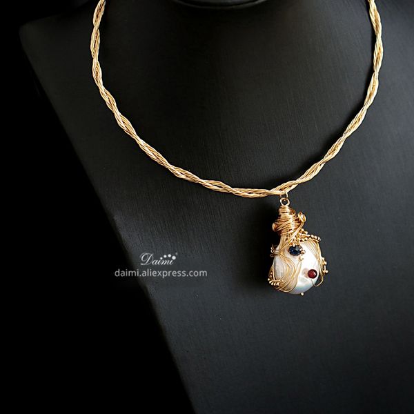 dmnfp353 designer jewelry choker big baroque pearl pendant necklace pearl trendy necklace gift for women, Silver
dmnfp353 designer jewelry choker big baroque pearl pendant necklace pearl trendy necklace gift for women, Silver