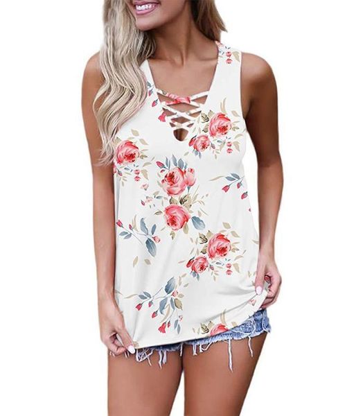 designer vest women summer tshirts cool sleeveless women wear outside fashion female clothes vest floral printed v-neck, White
designer vest women summer tshirts cool sleeveless women wear outside fashion female clothes vest floral printed v-neck, White