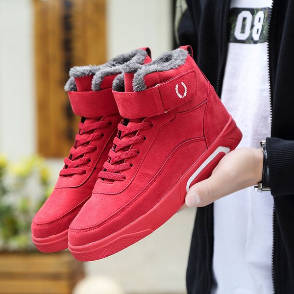 men shoes fashion warm velvet winter men boots high sneakers black red men casual shoes snow boots non-slip leather boots
men shoes fashion warm velvet winter men boots high sneakers black red men casual shoes snow boots non-slip leather boots