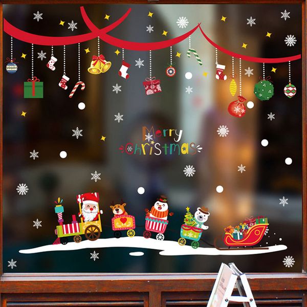 christmas train removable diy santa claus gift cartoon wall stickers for shop window glass ing
christmas train removable diy santa claus gift cartoon wall stickers for shop window glass ing