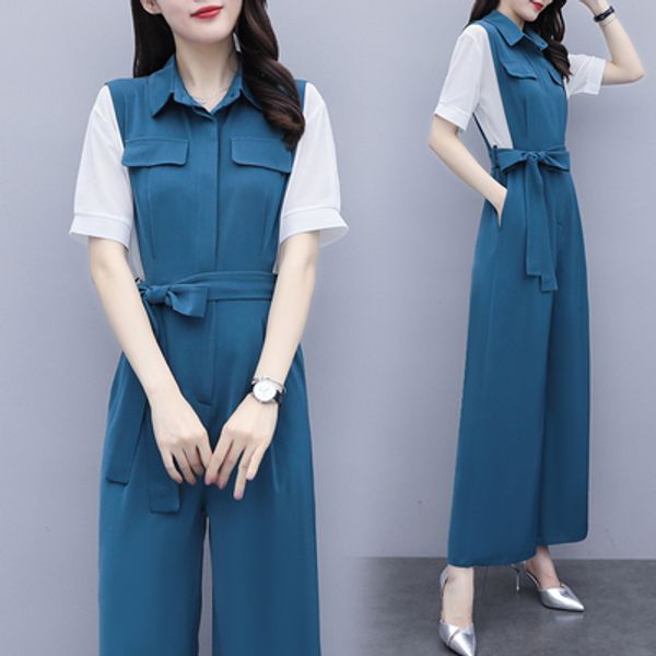 patchwork jumpsuit wide leg sashes jumpsuits korean one piece pants chiffon rompers womens jumpsuit salopette woman clothes, Black;white
patchwork jumpsuit wide leg sashes jumpsuits korean one piece pants chiffon rompers womens jumpsuit salopette woman clothes, Black;white