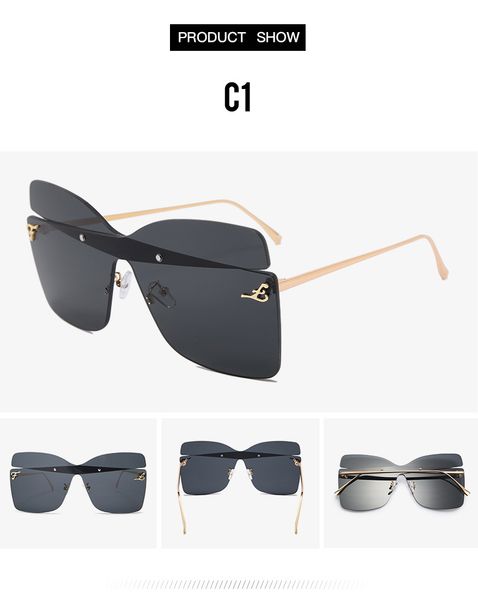 New luxury women men sunglasses metal frameless irregular crystal cutting lens lens fashion luxury style square frame UV 400 lens 17255, White;black
New luxury women men sunglasses metal frameless irregular crystal cutting lens lens fashion luxury style square frame UV 400 lens 17255, White;black