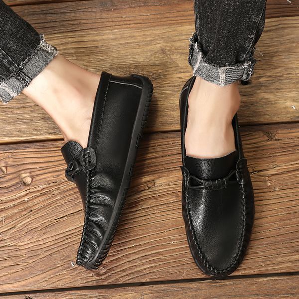 men loafers shoes breathable male driving moccasin men soft flats designer shoes pu leather casual boat walking footwear, Black
men loafers shoes breathable male driving moccasin men soft flats designer shoes pu leather casual boat walking footwear, Black