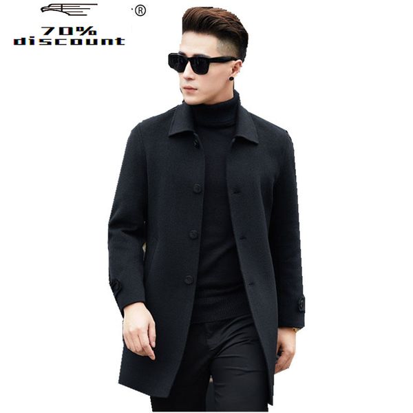 handmade double-faced wool coat autumn cashmere long coat winter jacket men korean woolen overcoat abrigo hombrea2 my802, Black
handmade double-faced wool coat autumn cashmere long coat winter jacket men korean woolen overcoat abrigo hombrea2 my802, Black
