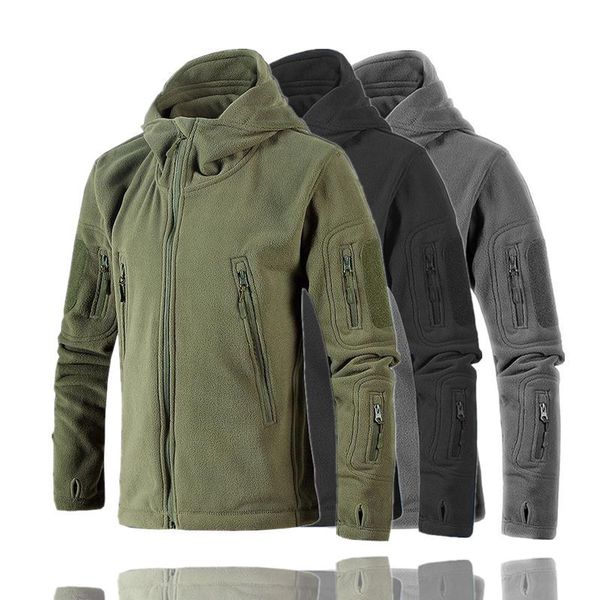 men polar fleece jacket autumn winter tactical soft shell sports hooded outerwear outdoor hiking amy green coat cyf038, Blue;black
men polar fleece jacket autumn winter tactical soft shell sports hooded outerwear outdoor hiking amy green coat cyf038, Blue;black