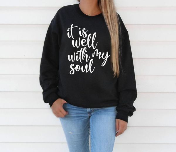 it is well with my soul crewneck sweatshirt women christian pullover hoodie causal streetwear letter print jumper dropshipping, Black
it is well with my soul crewneck sweatshirt women christian pullover hoodie causal streetwear letter print jumper dropshipping, Black