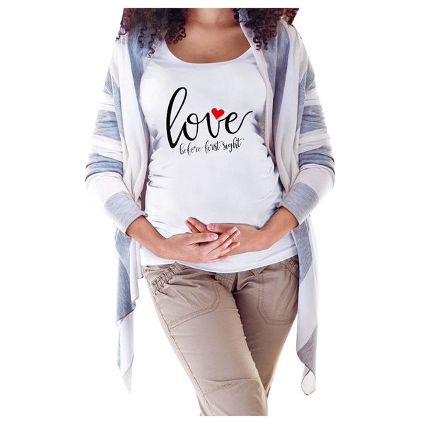sagace valentine's day women's short t-shirts round neck letter print maternity loose multifunction loose fashion, White
sagace valentine's day women's short t-shirts round neck letter print maternity loose multifunction loose fashion, White