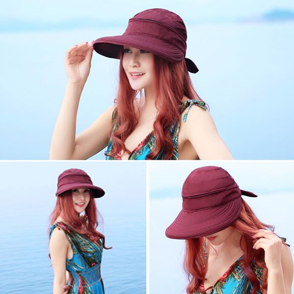 foldable cap summer practical solid beach travel visors bowknot hiking outdoor ladies korean style sun hat fashion, Blue;gray
foldable cap summer practical solid beach travel visors bowknot hiking outdoor ladies korean style sun hat fashion, Blue;gray
