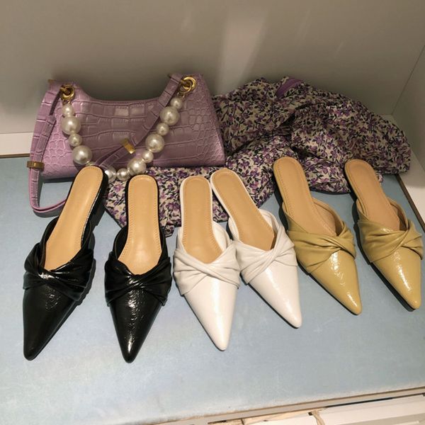 summer mules women slippers outside dress designers pointed toe sandals yellow leather flat casual shoes woman slides new, Black
summer mules women slippers outside dress designers pointed toe sandals yellow leather flat casual shoes woman slides new, Black