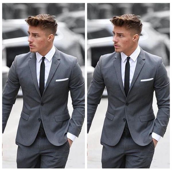 grey mens suit two pieces tailor made wedding tuxedos slim fit groom groomsmen formal business suits custom formal (jacket+pants, Black;gray
grey mens suit two pieces tailor made wedding tuxedos slim fit groom groomsmen formal business suits custom formal (jacket+pants, Black;gray