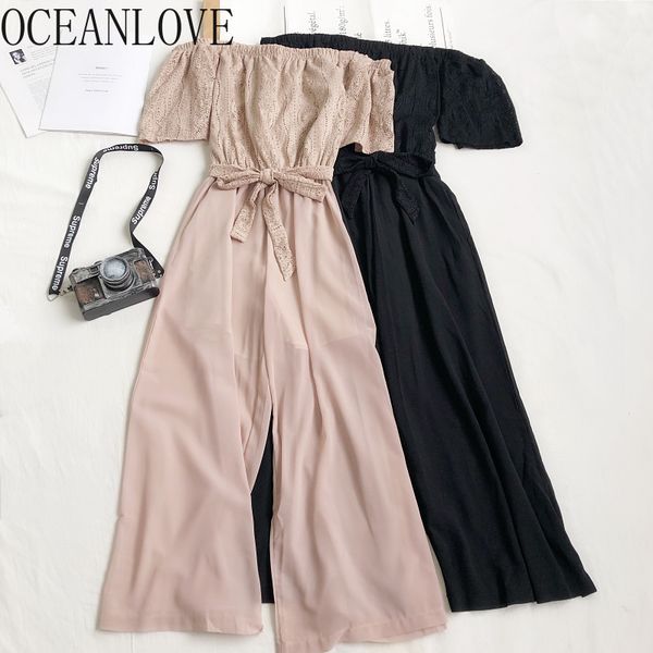 oceanlove solid lace jumpsuit women office lady off shoulder bodysuit bow work fashion ropa de mujer summer 2020 clothes 17230, Black;white
oceanlove solid lace jumpsuit women office lady off shoulder bodysuit bow work fashion ropa de mujer summer 2020 clothes 17230, Black;white