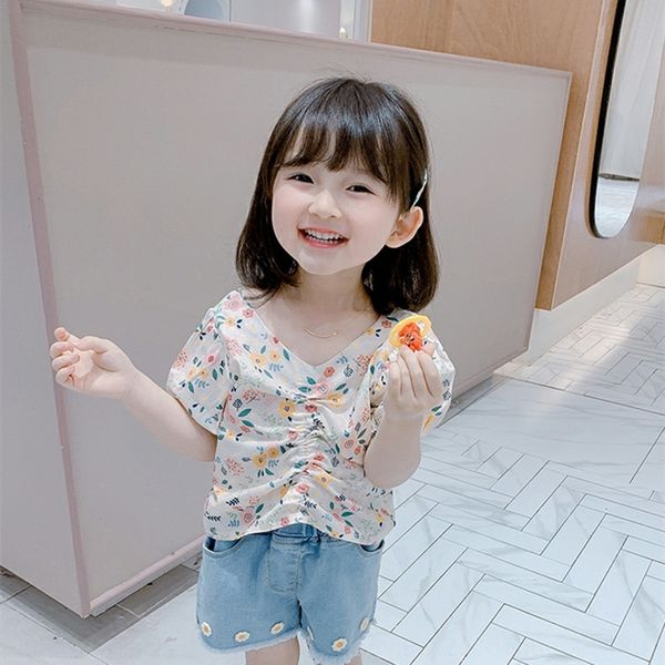 rz92h girls' summer short-sleeved doll doll shirt baby's foreign style children's personalized fashion brand cotton floral dr, White;black
rz92h girls' summer short-sleeved doll doll shirt baby's foreign style children's personalized fashion brand cotton floral dr, White;black
