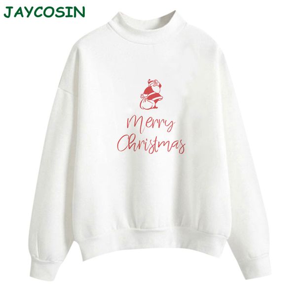 jaycosin christmas clothes women fashion long sleeve blouse et chemisier femme casual tree print blouse shirts white 1010