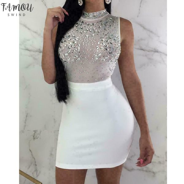 women evening party dress bandage bodycon sleeveless clubwear ladies summer short slim fit mini vestidos dress sundress, Black;gray
women evening party dress bandage bodycon sleeveless clubwear ladies summer short slim fit mini vestidos dress sundress, Black;gray