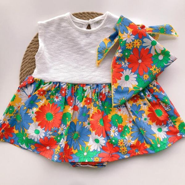2020 korea style baby girls patchwork romper summer toddler kids jumpsuit with scarf 0-2years, Blue
2020 korea style baby girls patchwork romper summer toddler kids jumpsuit with scarf 0-2years, Blue