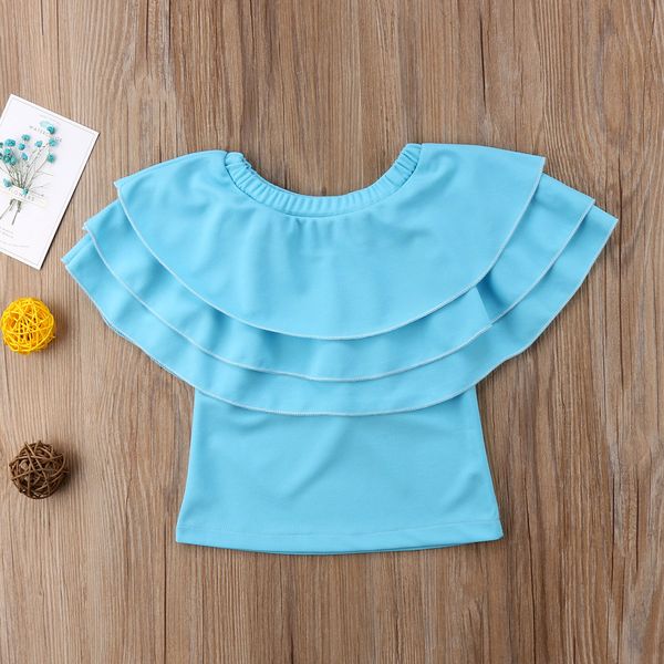 2018 focusnorm women summer mother daughter kid girl off shoulder tshirt casual sleeveless blouse, Blue
2018 focusnorm women summer mother daughter kid girl off shoulder tshirt casual sleeveless blouse, Blue