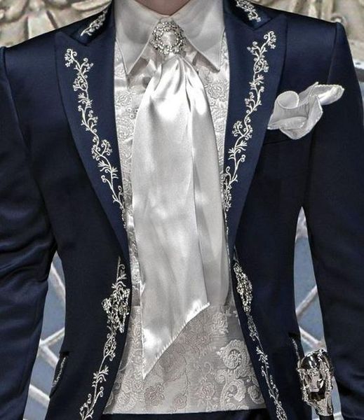 navy blue satin embroidery mens party prom suit groom tuxedos groomsmen wedding blazer suits for men stylish (jacket+pants, White;black
navy blue satin embroidery mens party prom suit groom tuxedos groomsmen wedding blazer suits for men stylish (jacket+pants, White;black