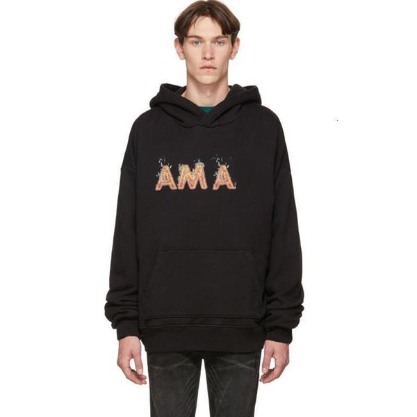 19fw am1r1 logo flame printed hoodie pullover sweatshirt men women hoodies sweater street hooded long sleeve autumn winter outwear hfymwy302, Black
19fw am1r1 logo flame printed hoodie pullover sweatshirt men women hoodies sweater street hooded long sleeve autumn winter outwear hfymwy302, Black