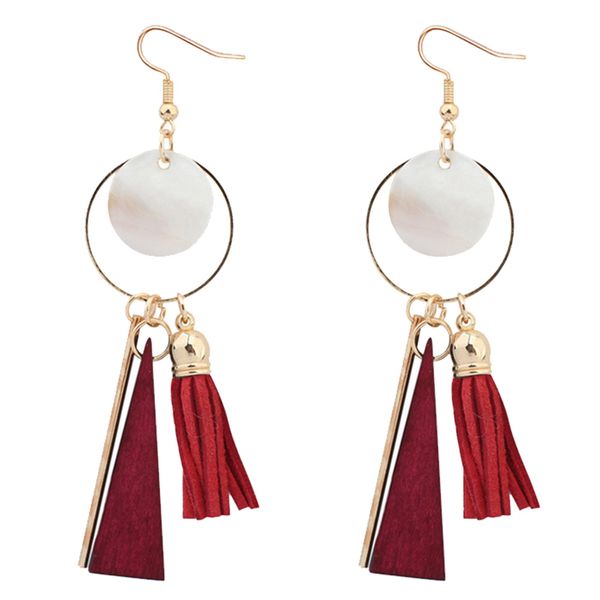 tassel earrings female fashion shell circle wood earrings ethnic style handmade jewelry vacation accessories, Golden;silver
tassel earrings female fashion shell circle wood earrings ethnic style handmade jewelry vacation accessories, Golden;silver