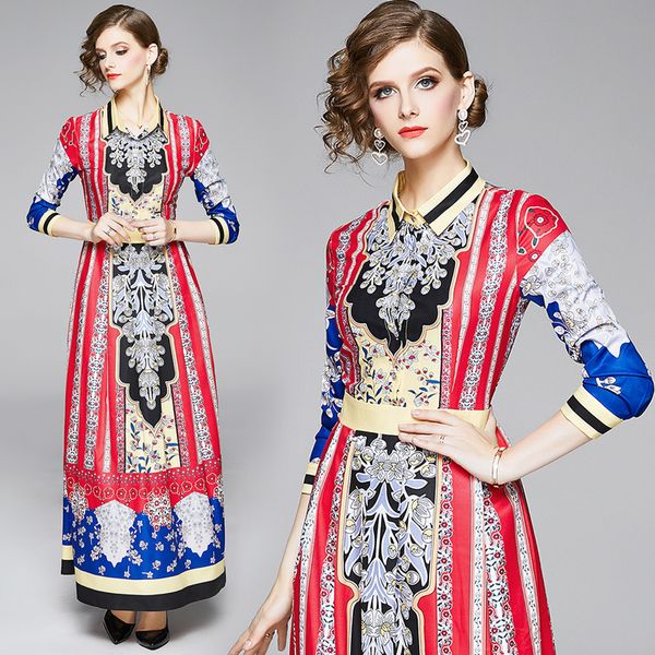 2020 baroque print luxury dress women runway long sleeve lapel neck party prom ladies designer dress elegant office button shirt dresses, Black;gray
2020 baroque print luxury dress women runway long sleeve lapel neck party prom ladies designer dress elegant office button shirt dresses, Black;gray