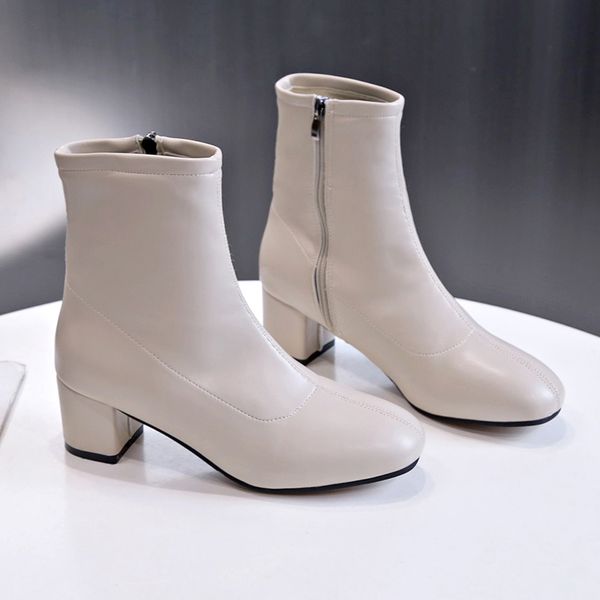 high heels white boots women brand ankle boots women 2019 new fashion leather autumn black soft shoes
high heels white boots women brand ankle boots women 2019 new fashion leather autumn black soft shoes