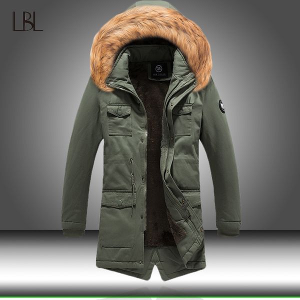 men 2019 new winter casual fur collar hooded parkas jacket mens outdoor thick warm outwear zipper parkas male long fleece coats, Black
men 2019 new winter casual fur collar hooded parkas jacket mens outdoor thick warm outwear zipper parkas male long fleece coats, Black