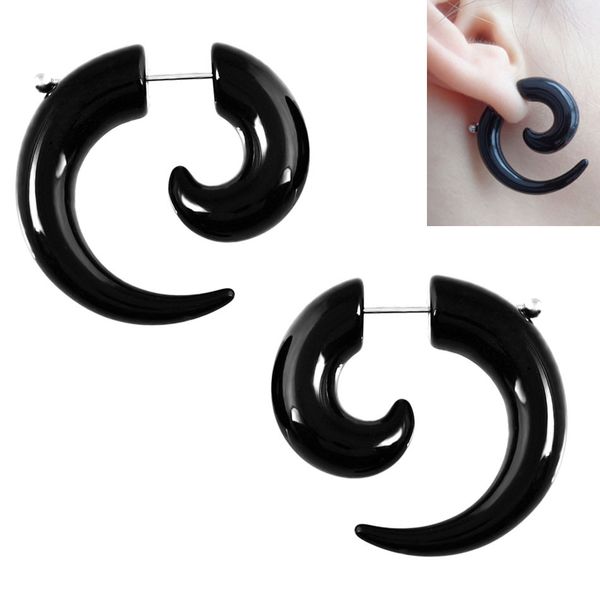2pcs/lot black acrylic fake cheater twist spiral ear taper gauges expander earring plug body piercing jewelry, Slivery;golden
2pcs/lot black acrylic fake cheater twist spiral ear taper gauges expander earring plug body piercing jewelry, Slivery;golden