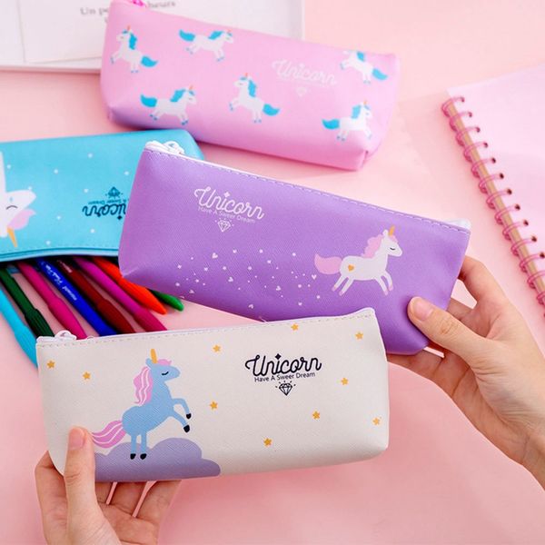 cute cartoon animal unicorn pencil cases kawaii pu pen bag school supplies stationery pencil box
cute cartoon animal unicorn pencil cases kawaii pu pen bag school supplies stationery pencil box