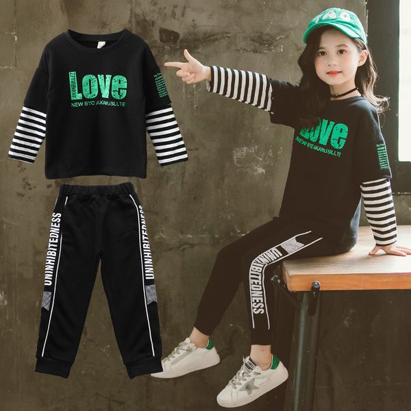 children clothes girls spring outfits 2020 new big girl casual sports sets big letter print +pants two-piece sets clothing t200414, White
children clothes girls spring outfits 2020 new big girl casual sports sets big letter print +pants two-piece sets clothing t200414, White