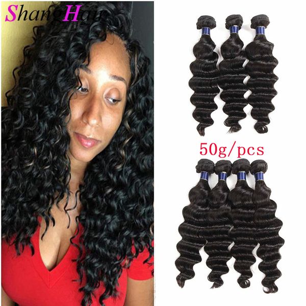 malaysian loose deep virgin hair 100% human hair weave bundles 50g/pcs unprocessed malaysian remy human hair extensions nature color, Black 
malaysian loose deep virgin hair 100% human hair weave bundles 50g/pcs unprocessed malaysian remy human hair extensions nature color, Black