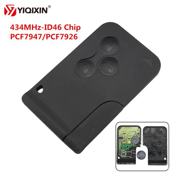 yiqixin 3 button smart card key 434mhz id46 pcf7947/pcf7926 chip for clio logan megane 2 3 scenic remote car key card
yiqixin 3 button smart card key 434mhz id46 pcf7947/pcf7926 chip for clio logan megane 2 3 scenic remote car key card