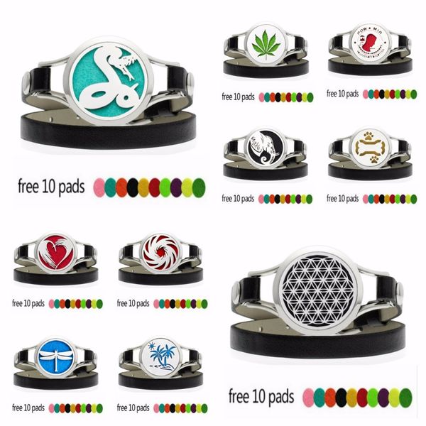 30mm watch diffuser locket wrap bracelet pu leather stainless steel perfume locket men women jewelry 10pcs pads, Golden;silver
30mm watch diffuser locket wrap bracelet pu leather stainless steel perfume locket men women jewelry 10pcs pads, Golden;silver
