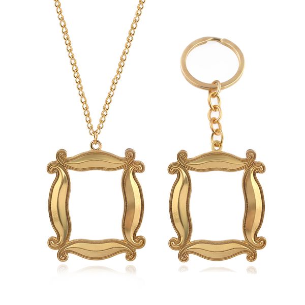 new tv show friends metal keychains gold p frame pendant key chain for women men friend jewelry gift, Silver
new tv show friends metal keychains gold p frame pendant key chain for women men friend jewelry gift, Silver