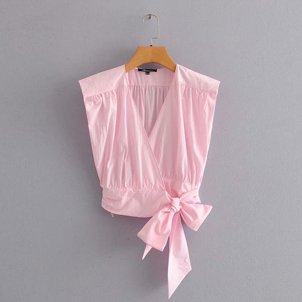 new 2020 women cross v neck hem bow tied pink shirt sleeveless pleat kimono blouses women roupas femininas chemise shirts ls6586, White
new 2020 women cross v neck hem bow tied pink shirt sleeveless pleat kimono blouses women roupas femininas chemise shirts ls6586, White