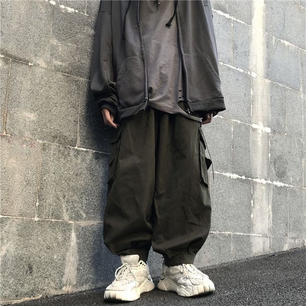 2020 new loose overalls korean style of the ins retro bf wind high street hip hop for students wide leg cec trousers, Black
2020 new loose overalls korean style of the ins retro bf wind high street hip hop for students wide leg cec trousers, Black