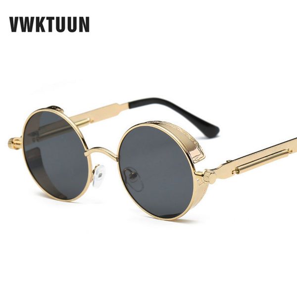 vwktuun new metal round steampunk sunglasses men women fashion glasses brand designer retro glasses frames vintage sunglasses, White;black
vwktuun new metal round steampunk sunglasses men women fashion glasses brand designer retro glasses frames vintage sunglasses, White;black