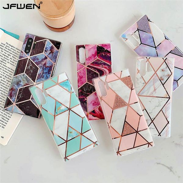 

ell plating marble phone case for samsung galaxy note 10 9 8 s9 s8 s10 plus s10e s7 edge a10 m10 a20 a30 a50 a70 case silicone cover