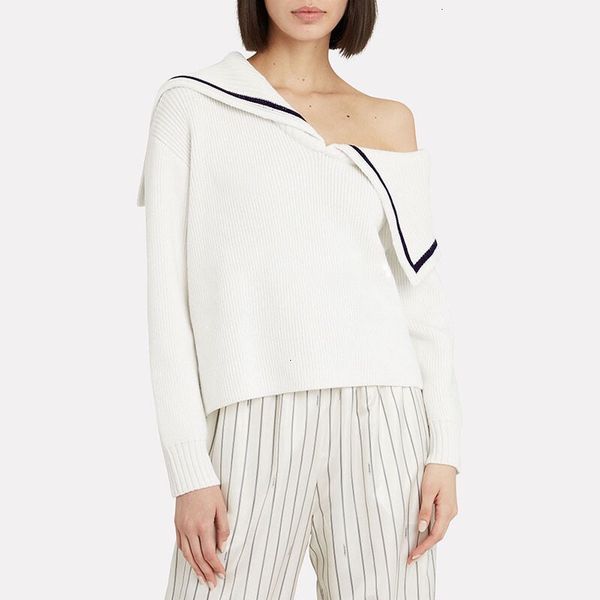 women's sweater 2020 high street navy cold shoulder loose orange sweater autumn winter thick pullovers knitted sweaters b096, White;black
women's sweater 2020 high street navy cold shoulder loose orange sweater autumn winter thick pullovers knitted sweaters b096, White;black