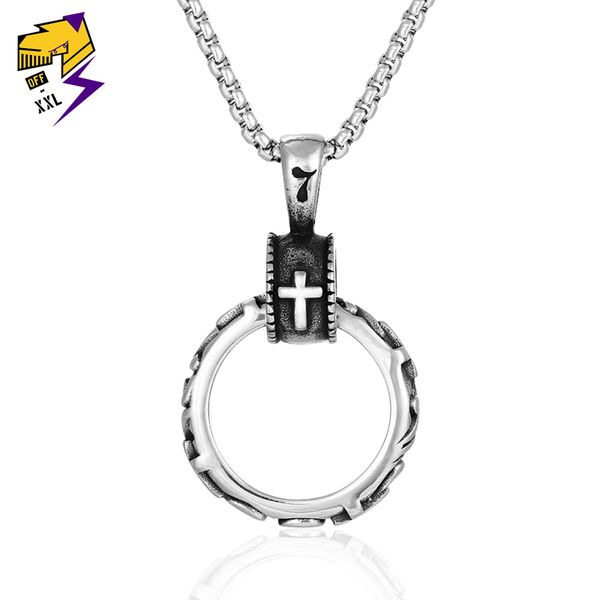 loop cross pendant necklace men religious christian circular wish necklace punk stainless steel retro silver chains necklaces
loop cross pendant necklace men religious christian circular wish necklace punk stainless steel retro silver chains necklaces