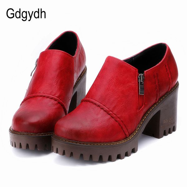 gdgydh 2019 spring autumn women shoes thick heels female pumps round toe platform ladies single shoes casual woman zipper, Black
gdgydh 2019 spring autumn women shoes thick heels female pumps round toe platform ladies single shoes casual woman zipper, Black