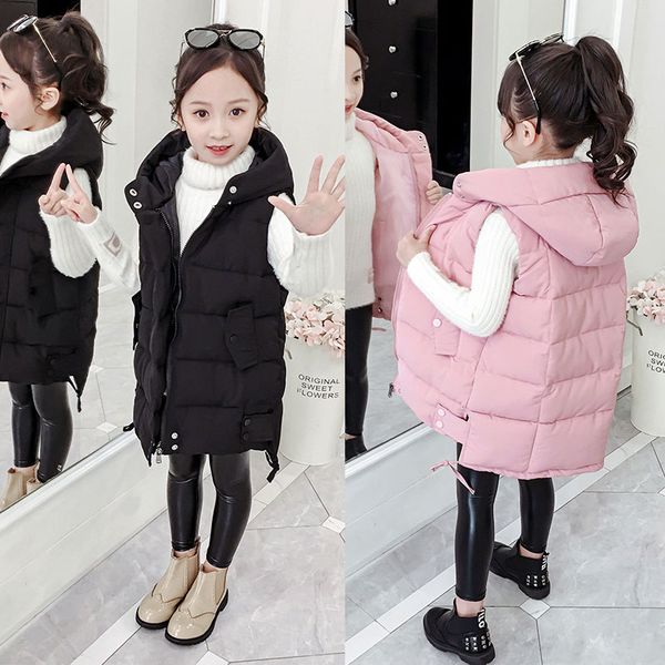 girls cotton-padded vest winter spring casual hooded waistcoat princess mid-length outerwear kids teenagers sleeveless jackets, Blue
girls cotton-padded vest winter spring casual hooded waistcoat princess mid-length outerwear kids teenagers sleeveless jackets, Blue