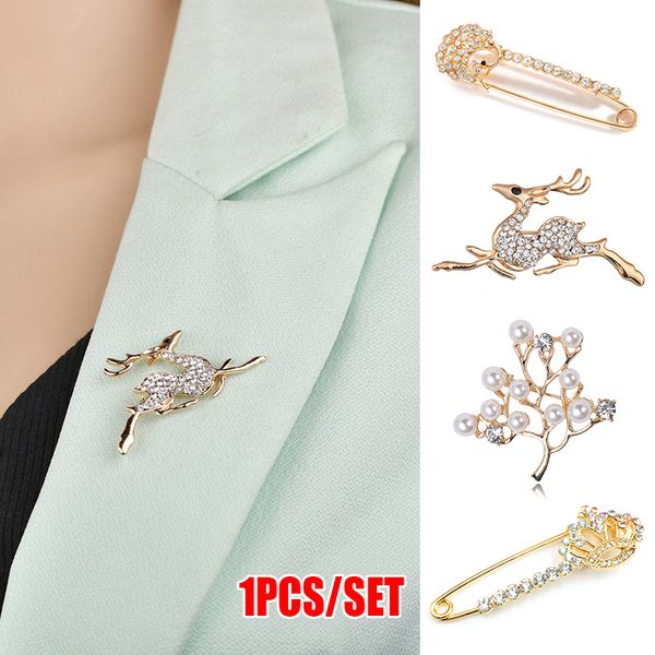 ladies rhinestone brooch korea style animal flower shaped buckle elegant for travel party wedding decoration accessories, Gray
ladies rhinestone brooch korea style animal flower shaped buckle elegant for travel party wedding decoration accessories, Gray