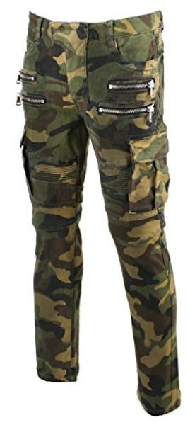kool j mens panel biker cargo pocket vintage camoflage cotton denim slim jeans, Blue
kool j mens panel biker cargo pocket vintage camoflage cotton denim slim jeans, Blue