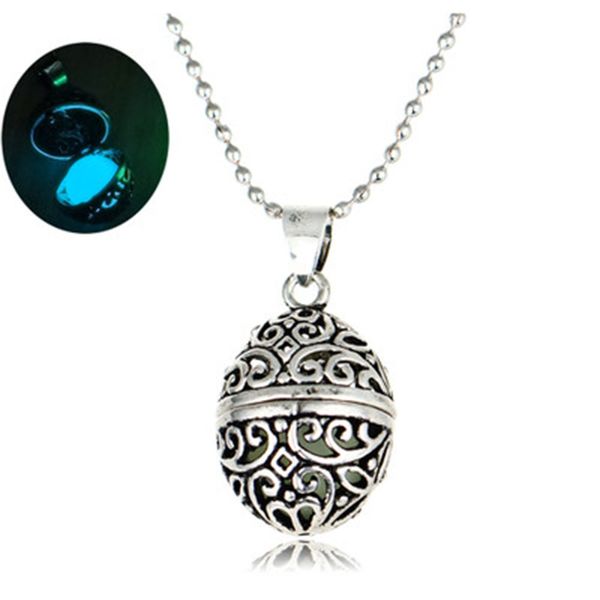 european and american court retro luminous pendant oval hollow luminous stone pendant creative necklace gift, Silver
european and american court retro luminous pendant oval hollow luminous stone pendant creative necklace gift, Silver