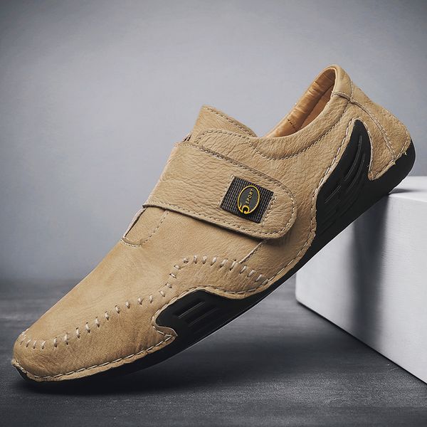 classic loafers shoes for men anti-slip soft driving moccasin men leather casual mens loafers hook & loop flats boat shoes, Black
classic loafers shoes for men anti-slip soft driving moccasin men leather casual mens loafers hook & loop flats boat shoes, Black