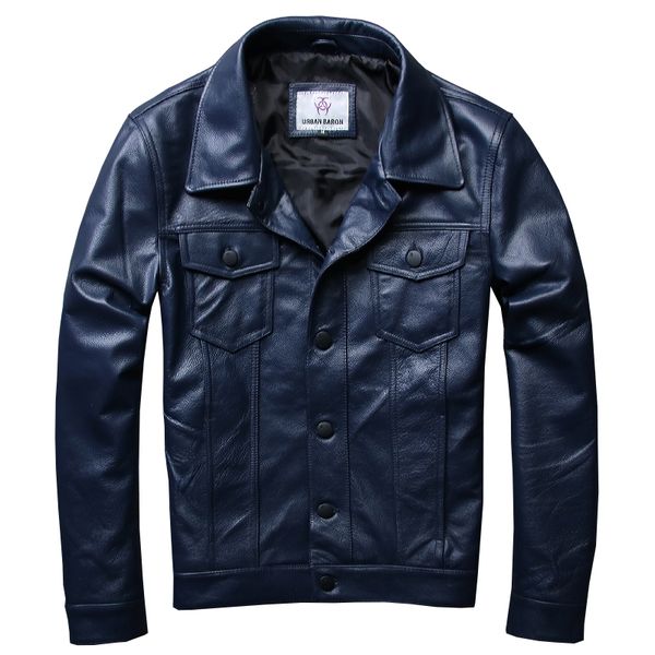 zvaqs 2020 men's genuine leather jackets blue single breasted leather jackets 5xl casual cowhide coat for male pph918, Black
zvaqs 2020 men's genuine leather jackets blue single breasted leather jackets 5xl casual cowhide coat for male pph918, Black