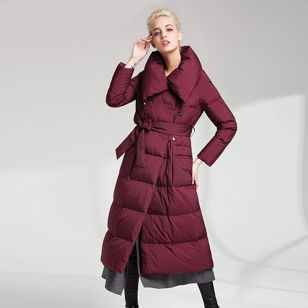 90% white duck down women's jacket coat coated long down jacket 2019new winter warm hooded women's robes, Black
90% white duck down women's jacket coat coated long down jacket 2019new winter warm hooded women's robes, Black