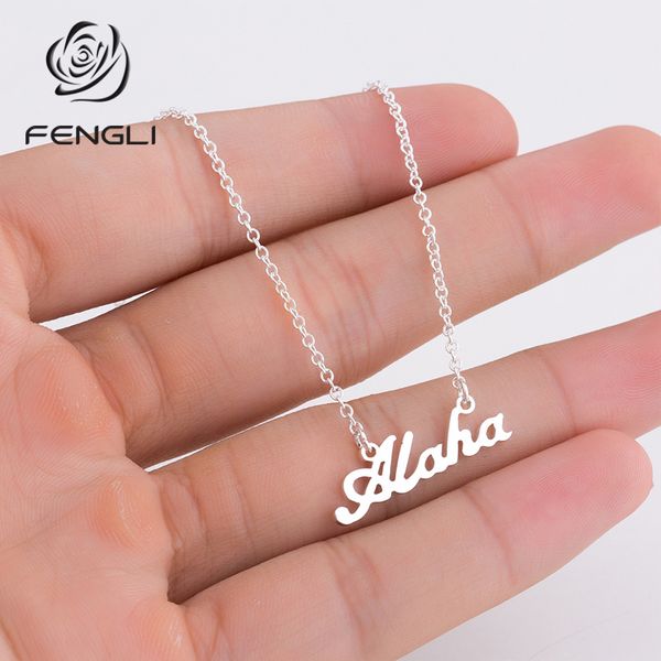 fengli alaha letter necklace charm long chain pendants originality women necklaces statement wedding jewelry 2019 sale, Silver
fengli alaha letter necklace charm long chain pendants originality women necklaces statement wedding jewelry 2019 sale, Silver
