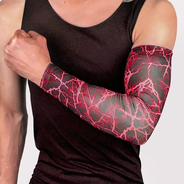 breathable sport arm sleeve elastic uv protection red printing sports protective gear for basketball cycling running, Black;gray
breathable sport arm sleeve elastic uv protection red printing sports protective gear for basketball cycling running, Black;gray